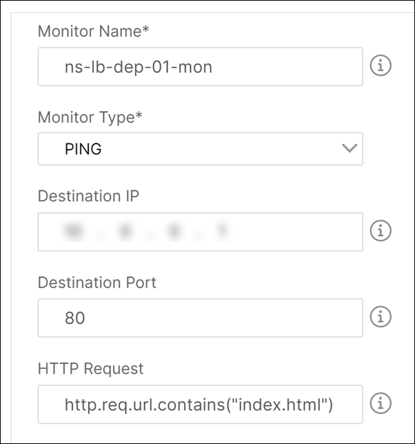 Create monitors in the target instance