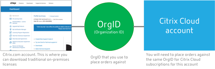 Citrix Cloud OrgID-Diagramm