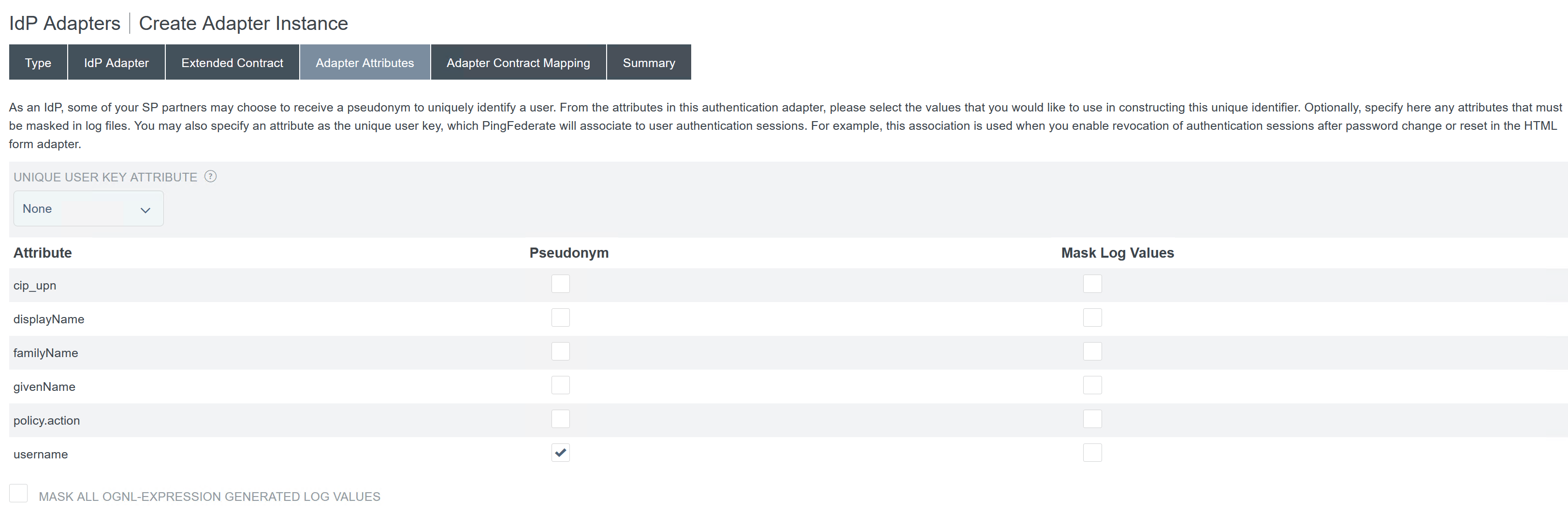 Configure adapter attributes