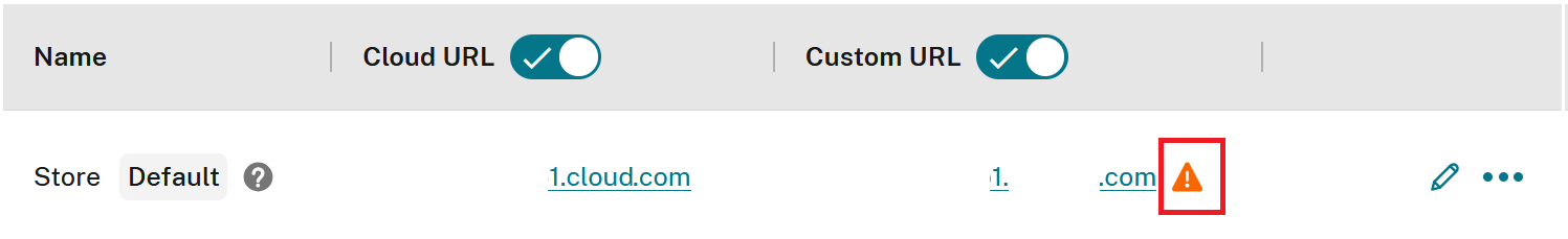Migrate Custom URL Warning