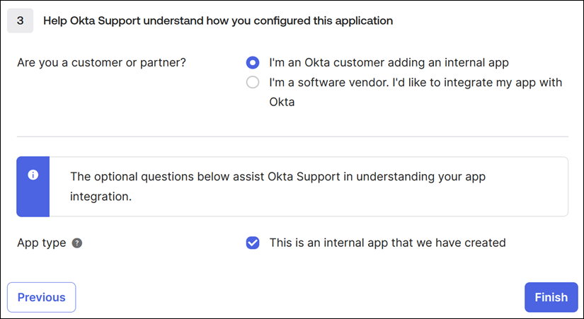 Okta configuration statement