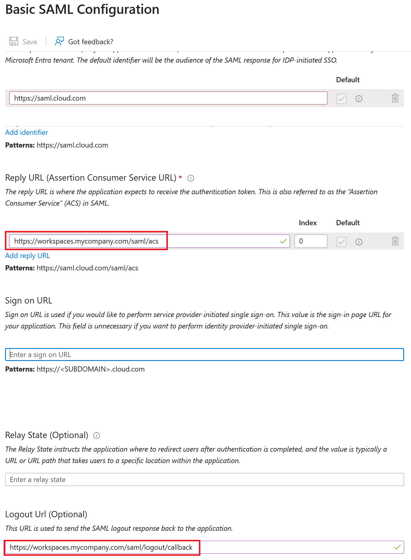 Secondary Saml App Custom Domain