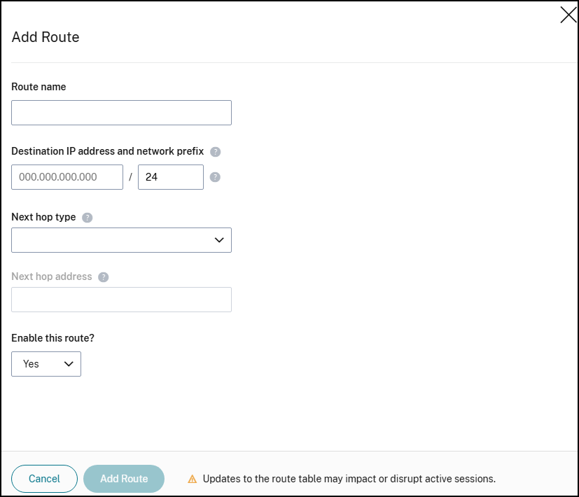 Add route details