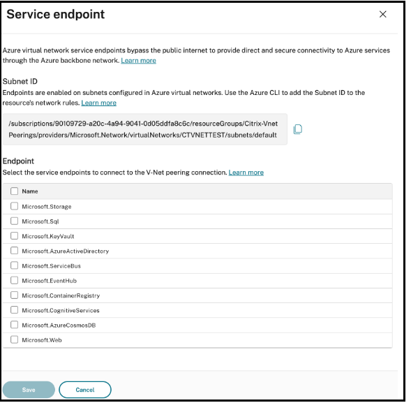Azure Service Endpoints