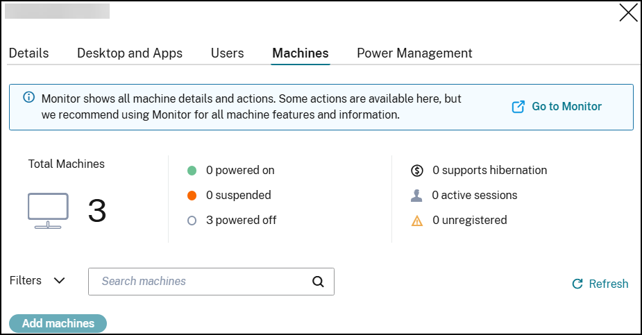 Add machines to a catalog