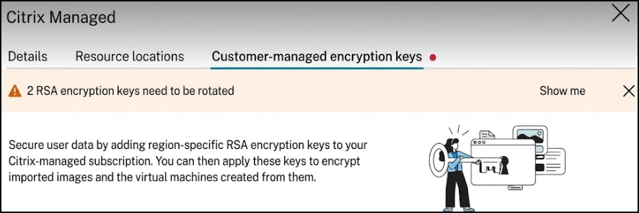 Customer-managed encryption keys-add key-enter-details