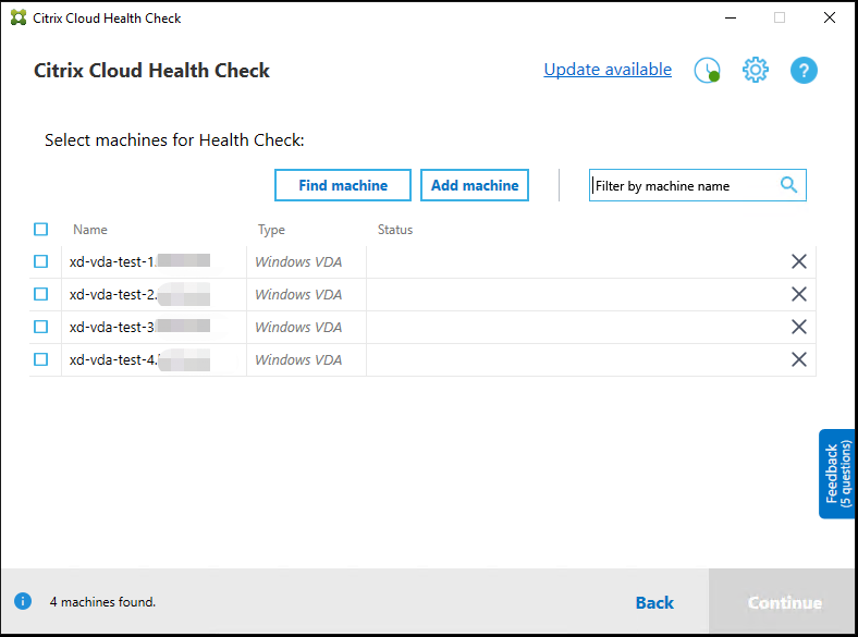 Recuperação do Cloud health check 3
