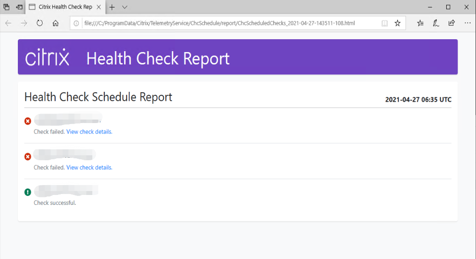 Cloud health check scheduler 12
