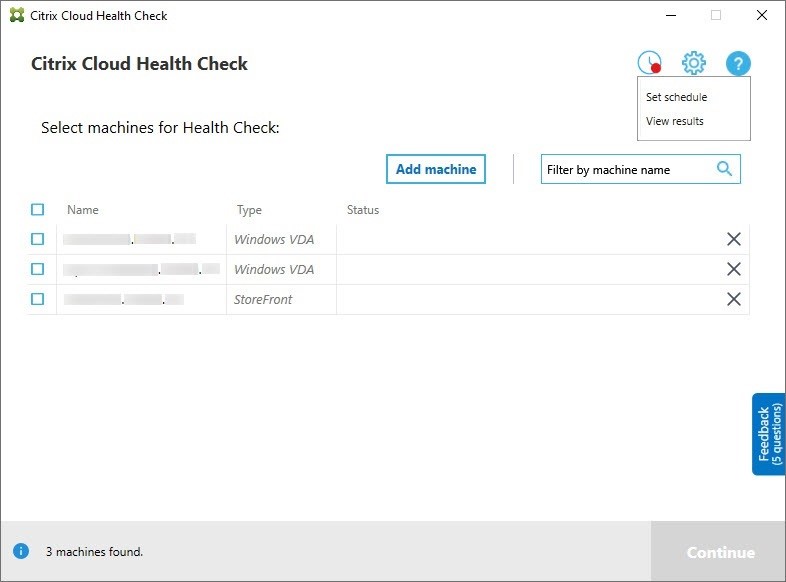 pianificatore di cloud health check 7