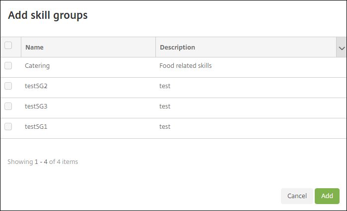 Endpoint ManagementコンソールにおけるAlexa for Businessのスキルグループをルームに追加する画面
