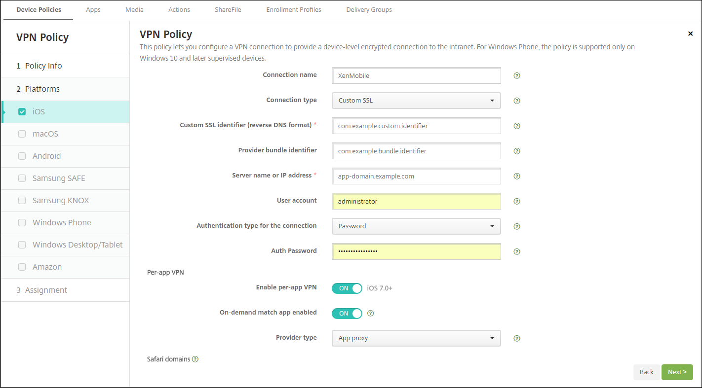 Vpn Device Policy