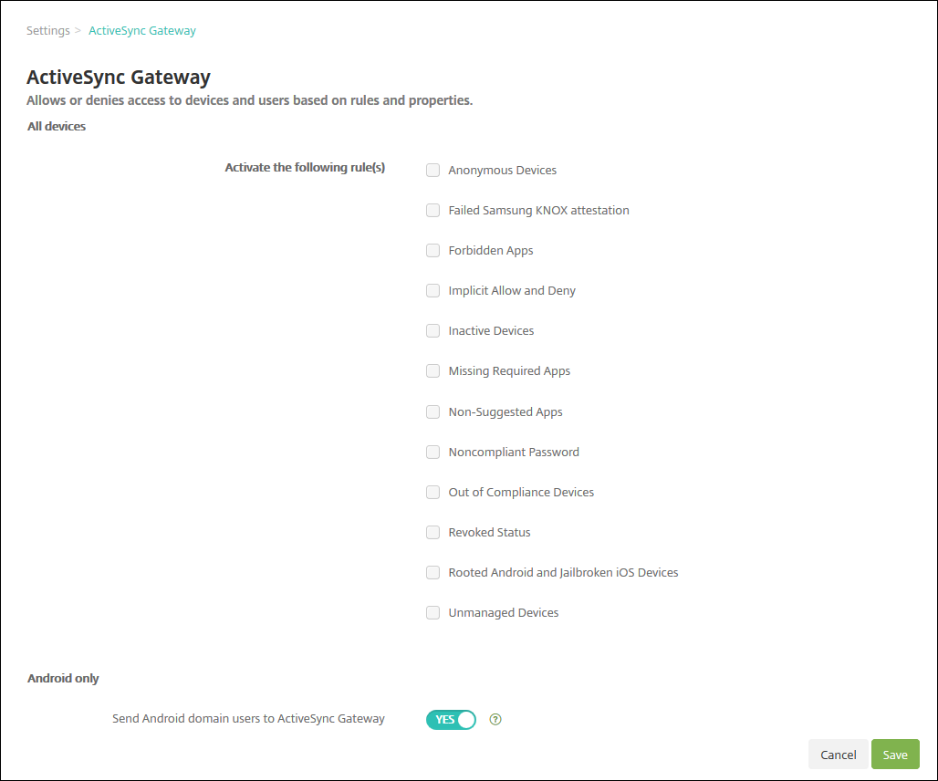 ActiveSync-Gateway