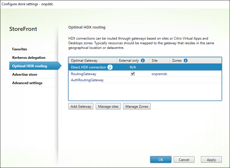 Map Delivery controller and routing gateway