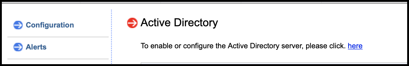 Active Directory settings