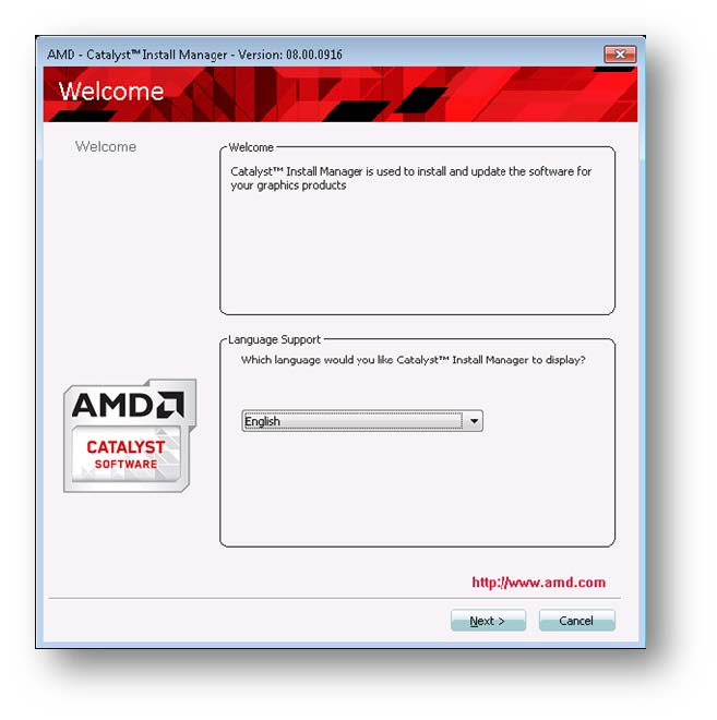 Gestionnaire d'installation AMD Catalyst