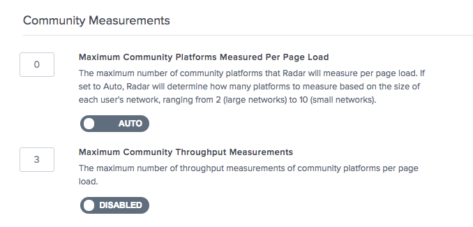 Radar-Community-Messungen