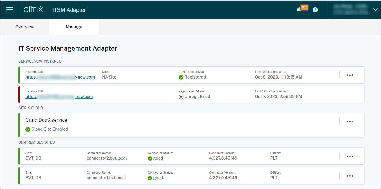 A ServiceNow Instance added