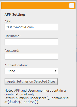 APN settings