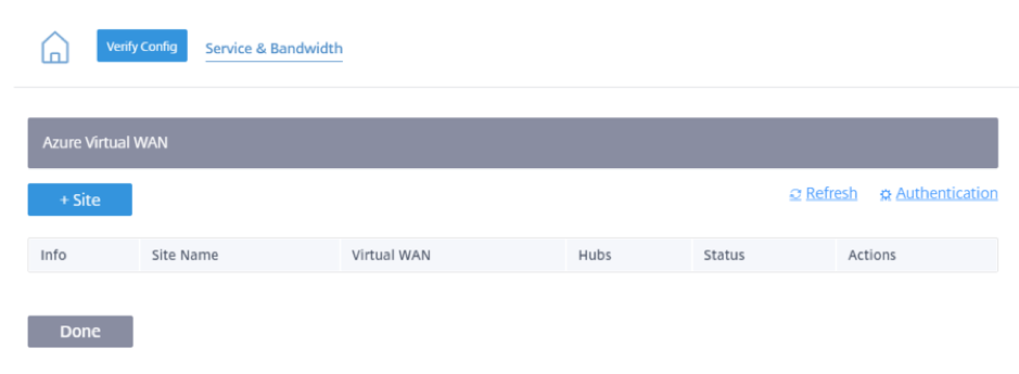 Azure Virtual WAN agrega sitio
