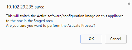 Activate staged confirmation pop-up