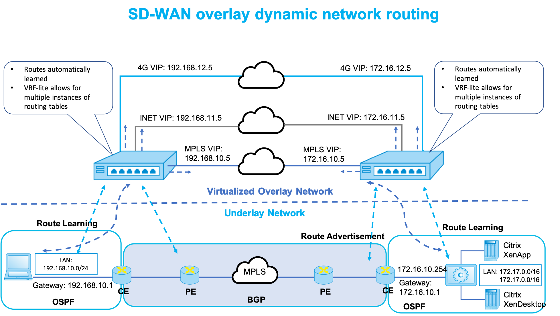 Dynamisches SD-WAN Routing