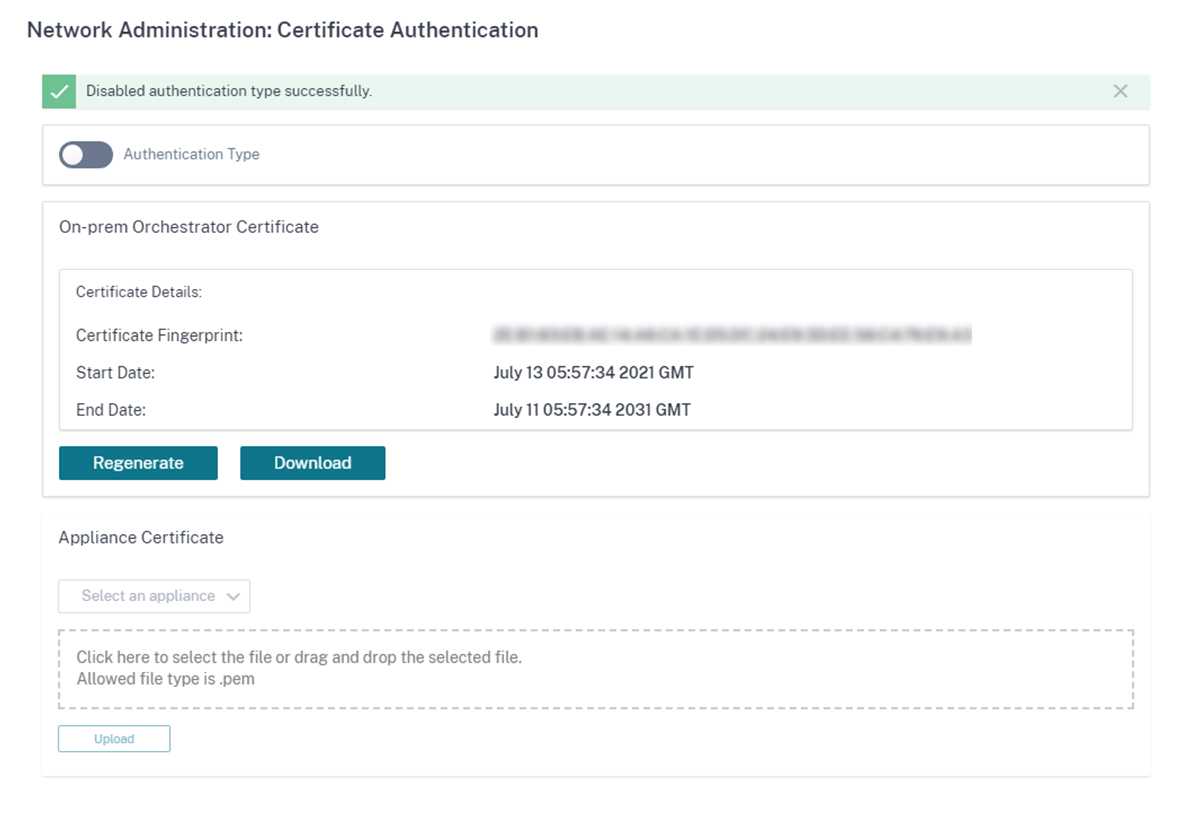 Certificate authentication