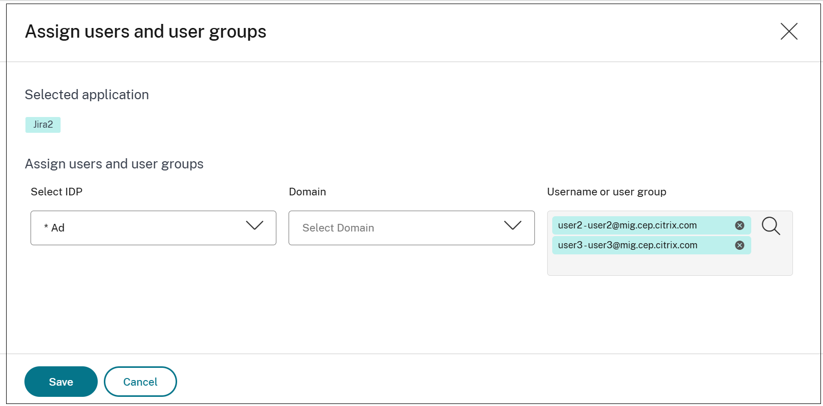 Assign users to apps