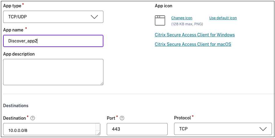 Configure for app discovery2