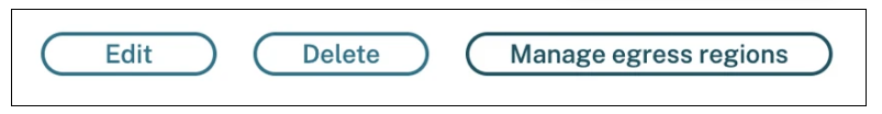 Egress regions tab