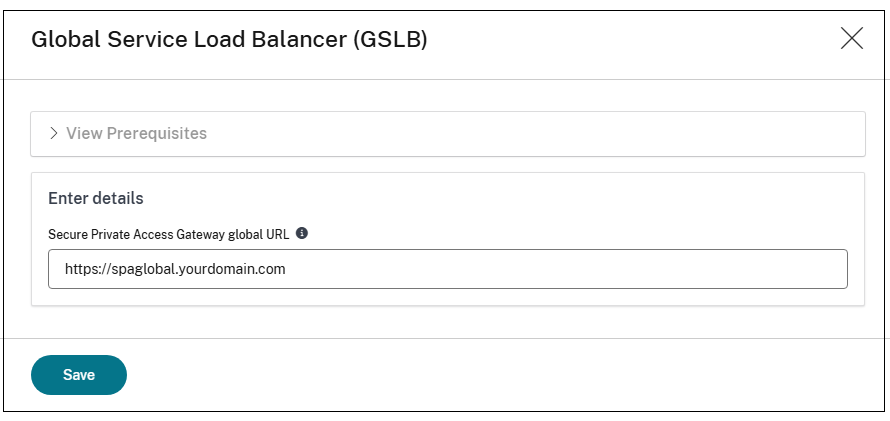 GSLB domain URL