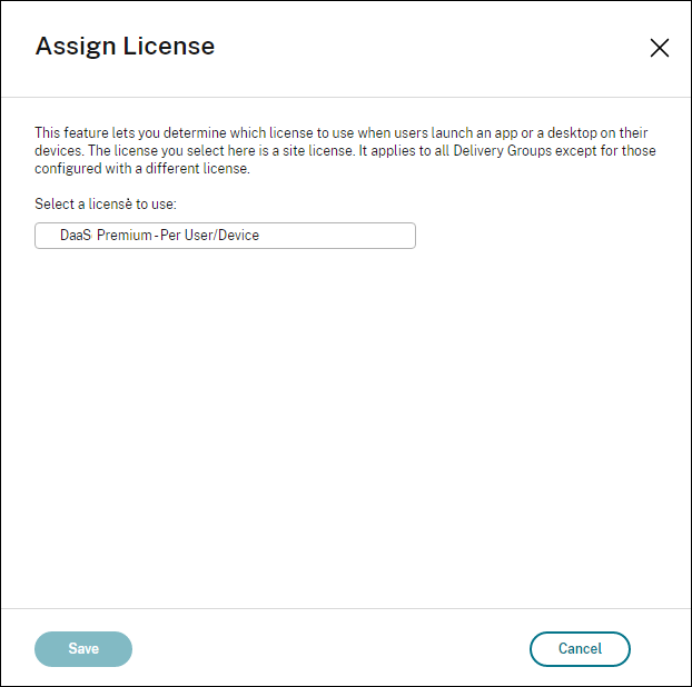 Assign license