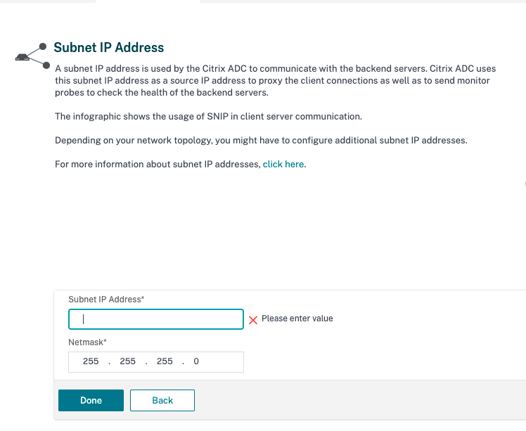 Subnet IP address