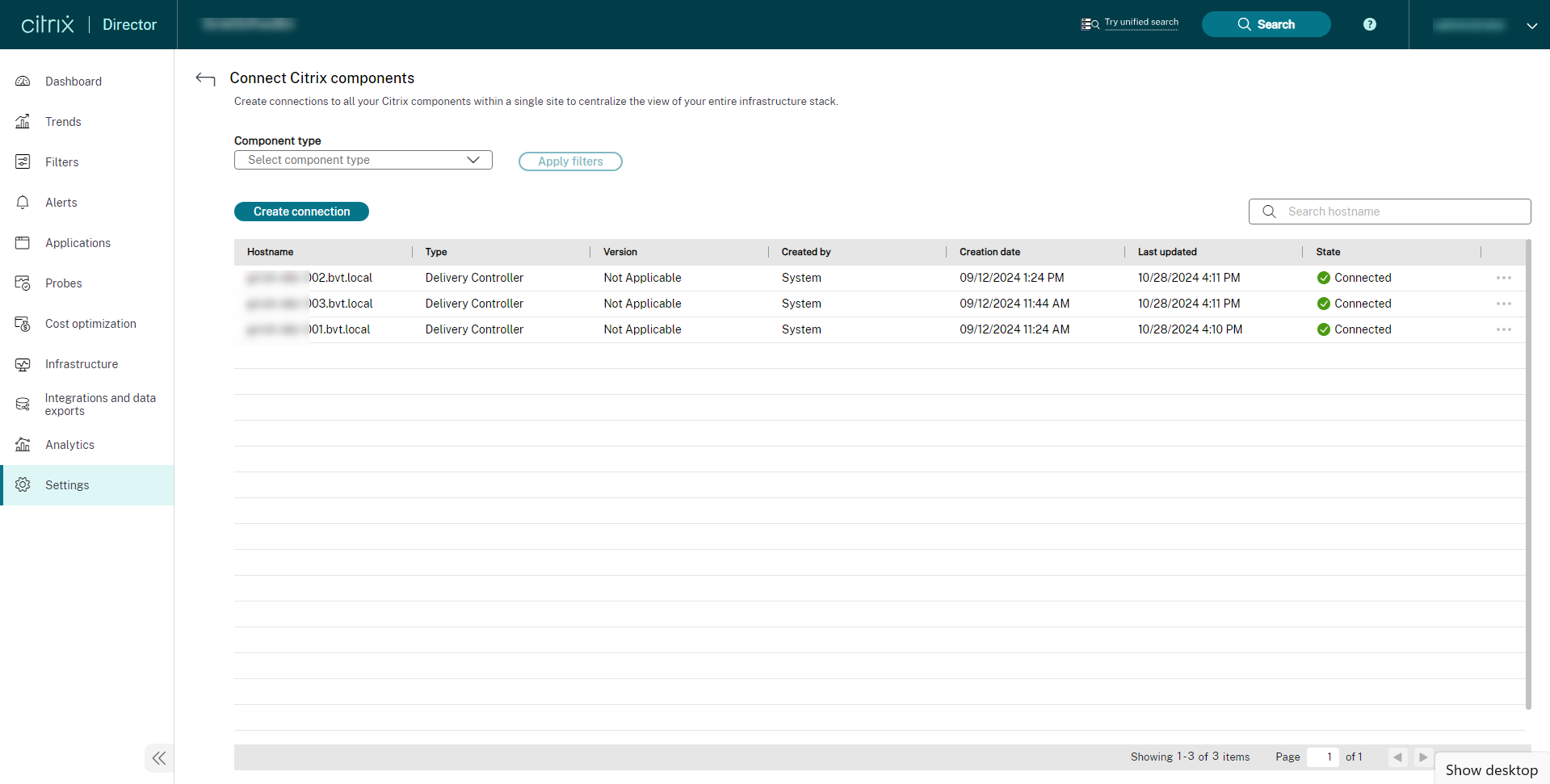 Connect Citrix Components 