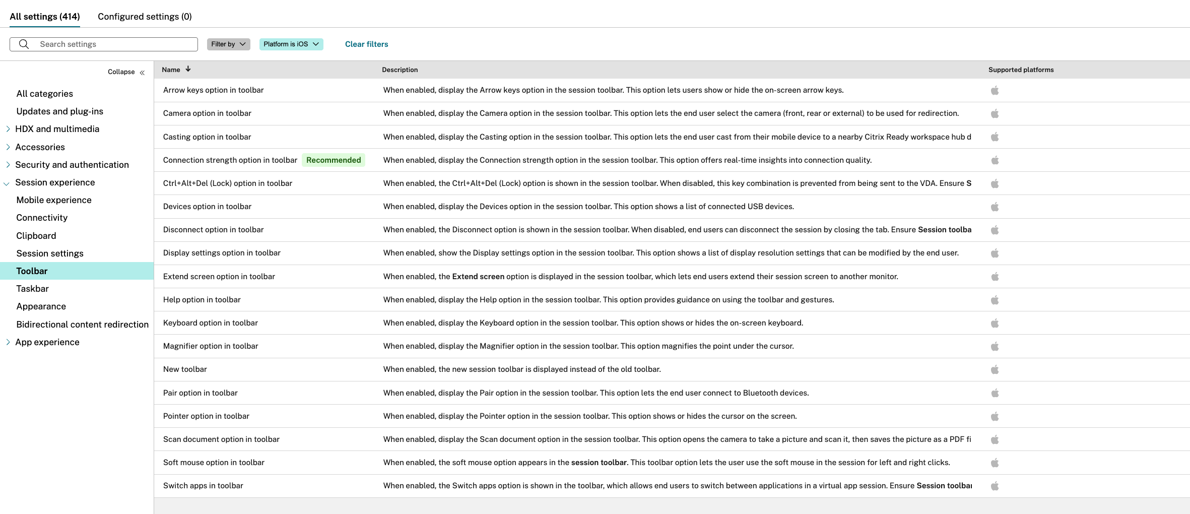Gacs Toolbar Menu Two