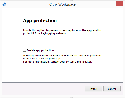 App Protection installieren