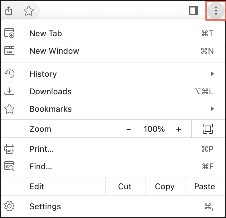 Workspace Browser menu options