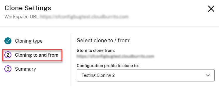 Cloning to and from