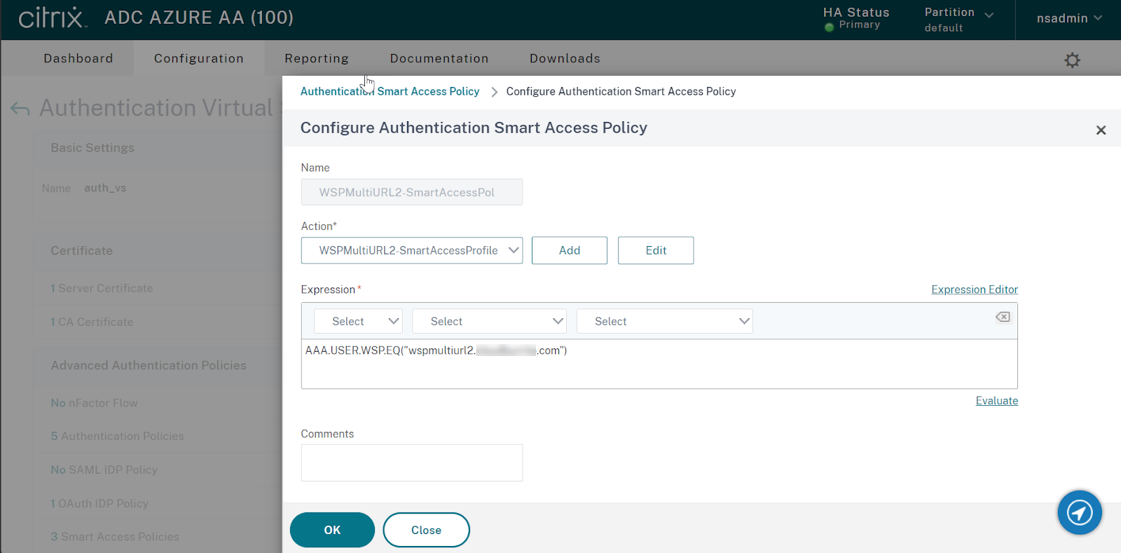Configure Access Policy