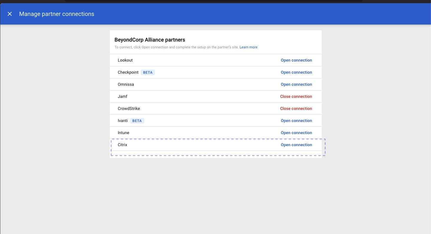 Authorize connection