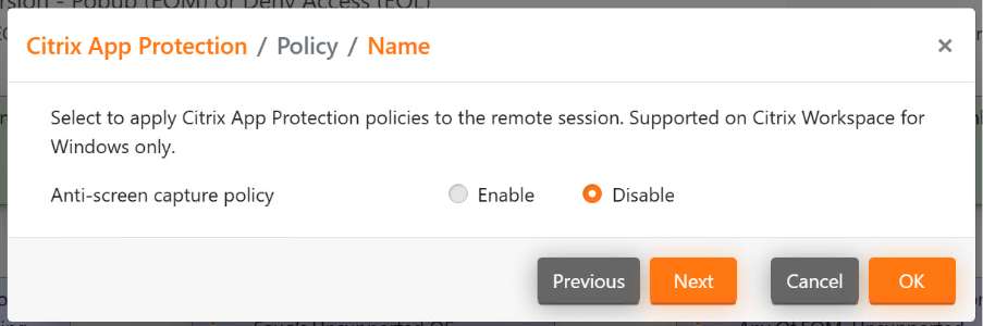 Policy Name