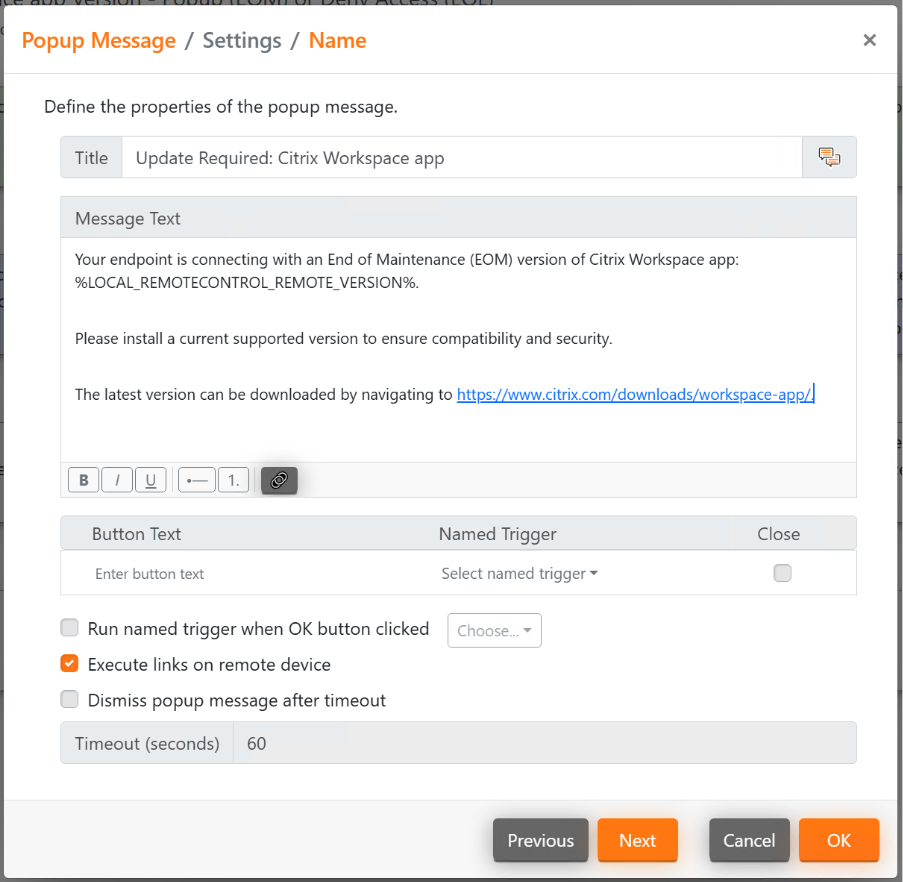 deviceTrust Settings name