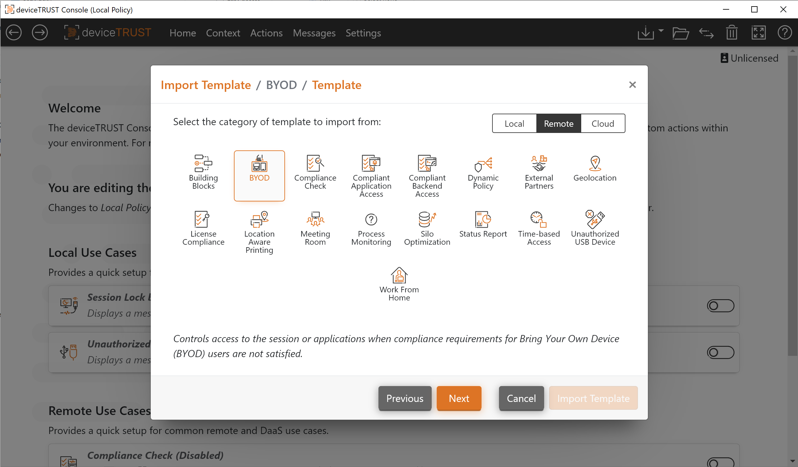 BYOD Templates