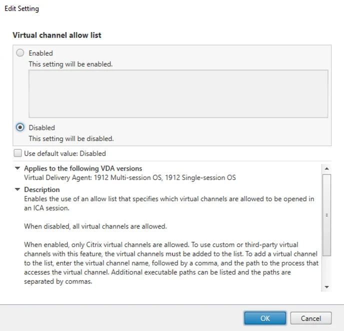 Edit Setting
