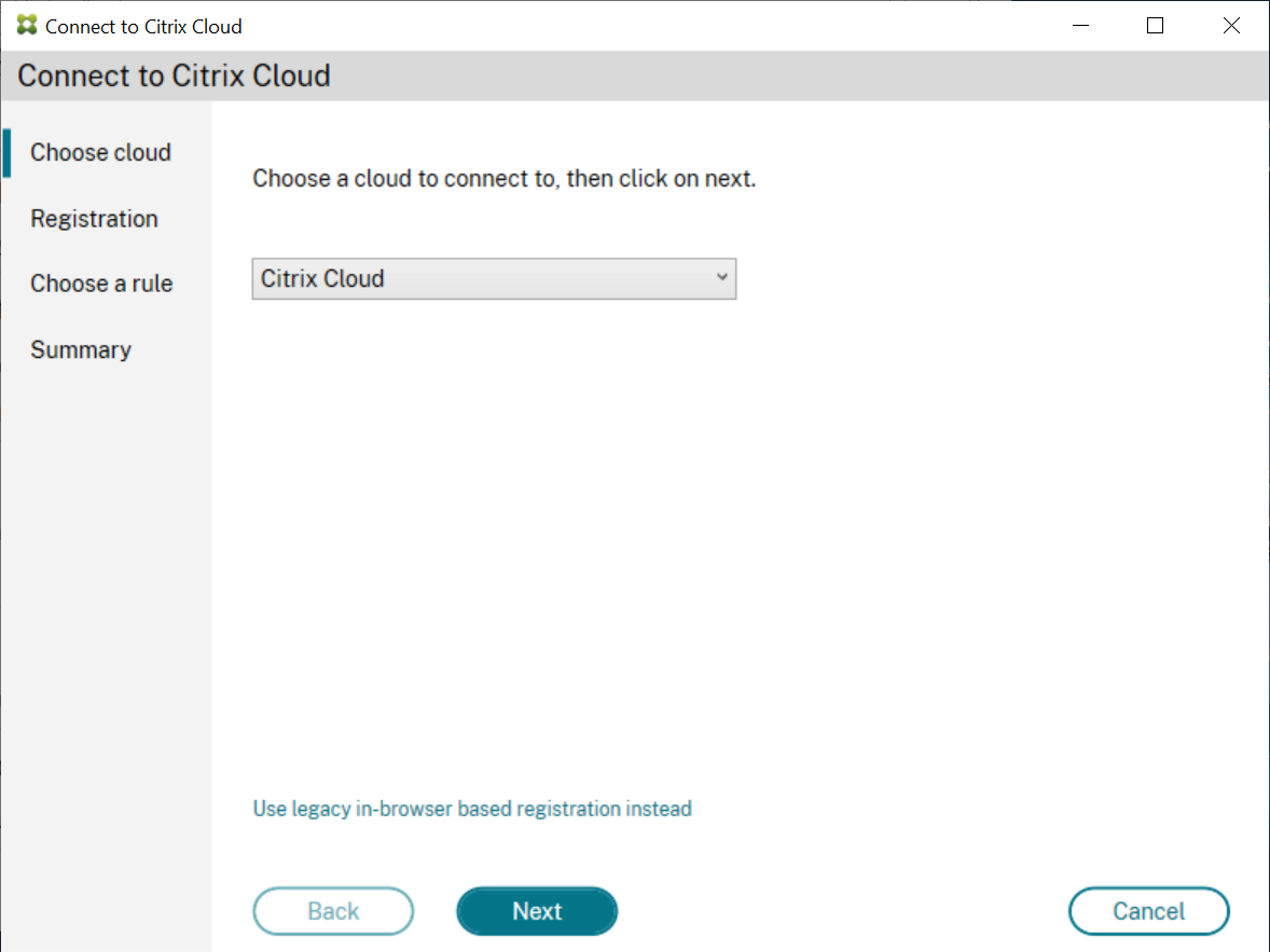Citrix Cloudを選択