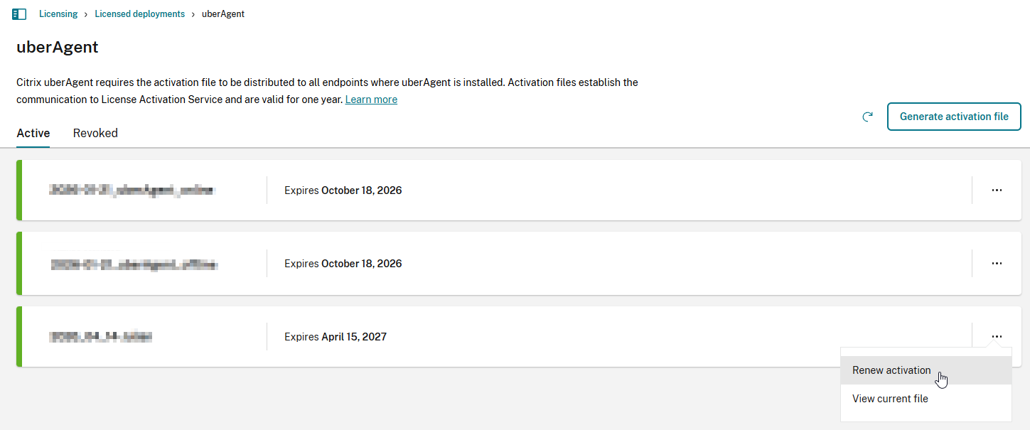 UberAgent Renew File