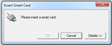 Image of inserting a smart card