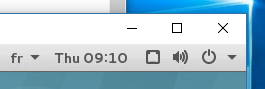 Image of french in the taskbar