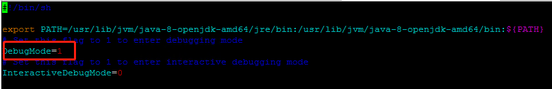 image of enable debug mode