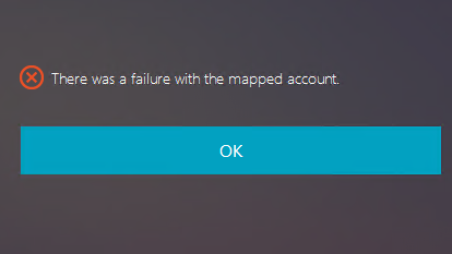 Image of shadow account mapping error