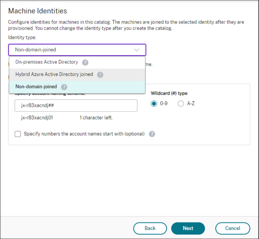 Machine identity types